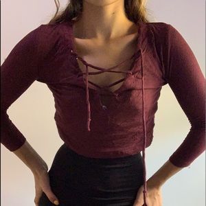 Maroon Brandy Melville top!